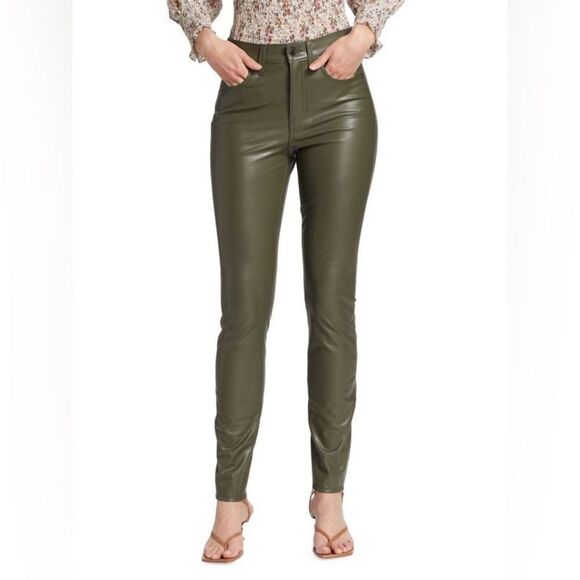 Veronica Beard NWT Debbie Faux Leather Skinny Jeans in Loren Size 29 MSRP $298